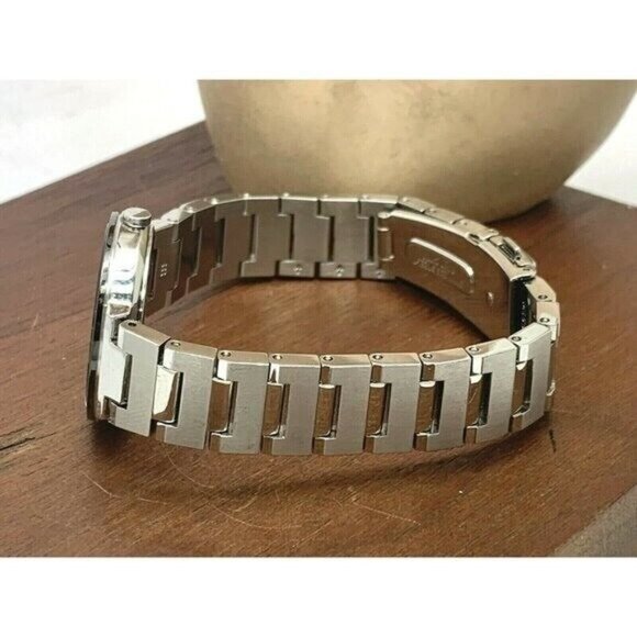 Seiko Women's Watch SUP385 Solar Blue Dial Silver Stainless Steel 28mm - Picture 9 of 14